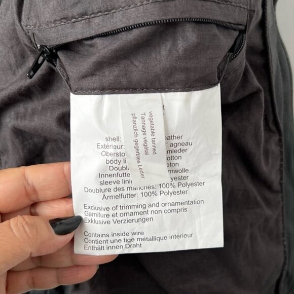 🩷 Mauritius, Women's Leather Jacket - Black. Size: 6 (US). NWT - Picture 10 of 16